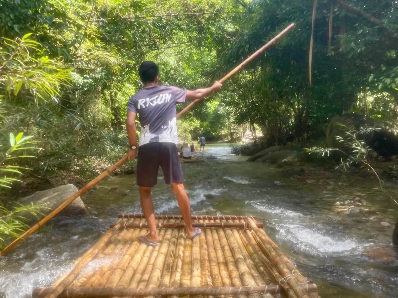 Bamboo rafting in Khao Lak