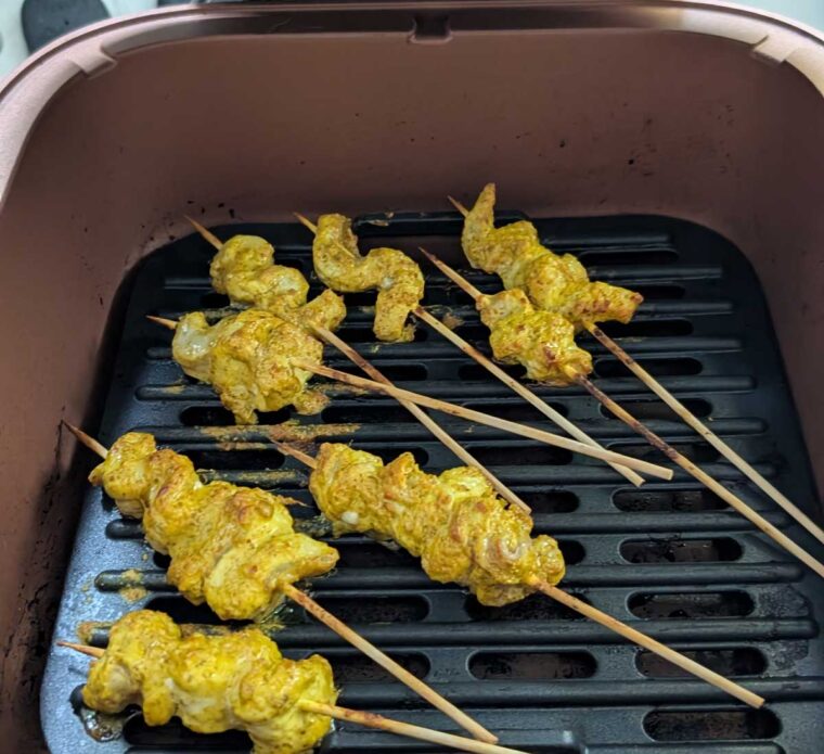 Pork Satay on the air fryer