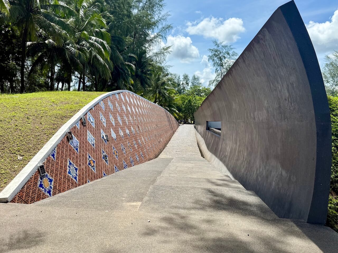 Tsunami memorial wall