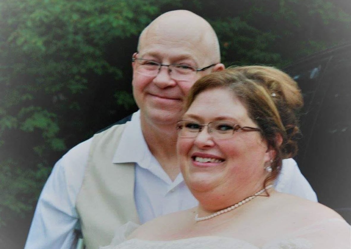 Donald and Verbena Goguen on their wedding day.