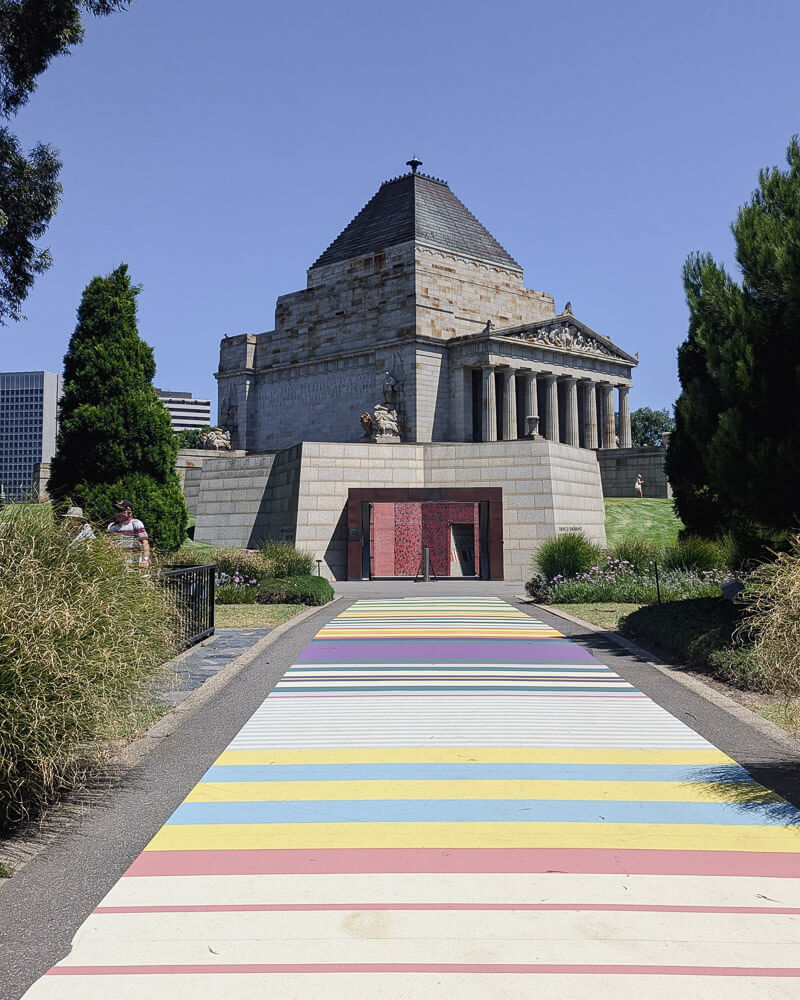 Shrine of Remembrance in Melbourne