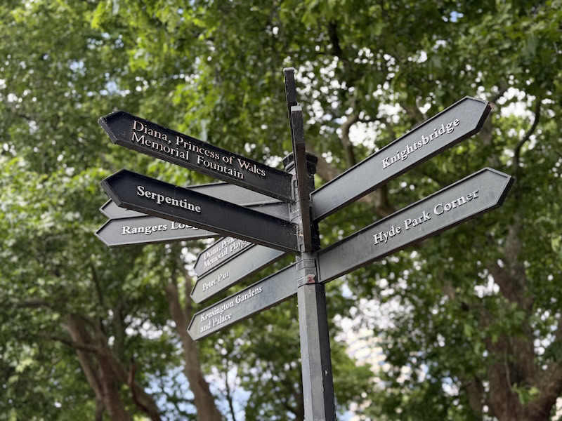 ten things to do near marble arch signage hyde park