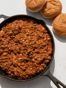 Healthy Vegan Lentil Sloppy Joes